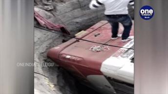 #WATCHVIDEO : బావిలో పడిపోయిన బస్సు చాలా దారుణం....!!