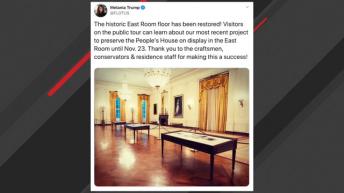 Melania Trump Shares Photo Of Restored East Room 
