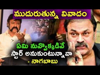 Balakrishna and Nagababu issue | ఏమి నువ్వొక్కడివే స్టార్ అనుకుంటున&#
