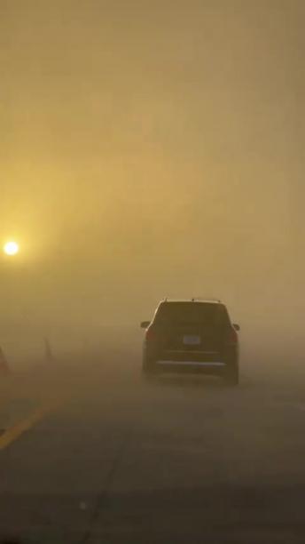 Extreme dust storm makes for scary driving in California