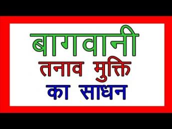 बागवानी तनाव मुक्ति का साधन