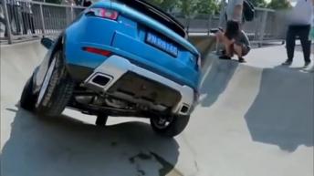 Unbelieveable car stunt
