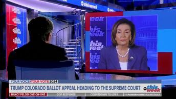 Nancy Pelosi on Trump:  I don’t think he should have ever been President