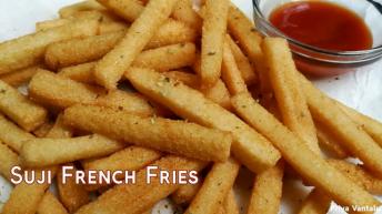 Suji French Fries Recipe  easy 10 min crunchy semolina fry || No potato recipe