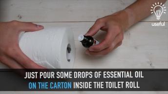 How to create an air freshener inside a toilet paper roll