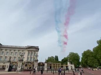 Witnessed the Royal Air force  flyover at Buckingham Palace in celebration of VE Day