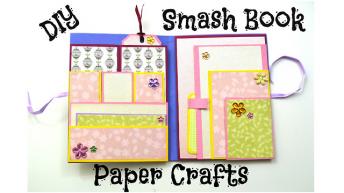 DIY scrapbook tutorial: How to make a smash book