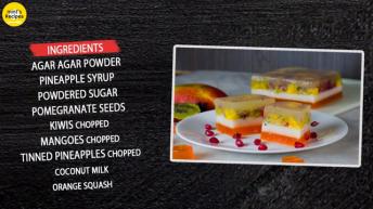 Fruit Jelly Cake Recipe | फ्रूट जेली केक बनाने की विधि