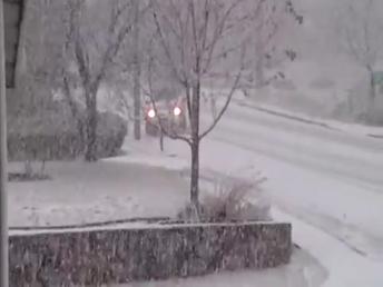 Cars Sliding  Crashing in snow heavy snowfall 