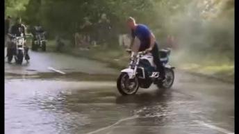 Bike Stunts in Water