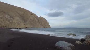 Walking in PERISSA - Santorini (Greece) Part 1