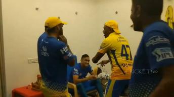 Chennai Super Kings Dressing Room  Celebrations after reaching IPL 2018 Final