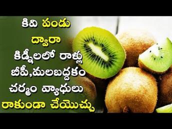 కివి పండు ద్వారా కిడ్నీలలో రాళ్లు,బీపీ,మలబద్దకం, చర్మం వ్యాధులు రాకుండా చేయొచ్చు