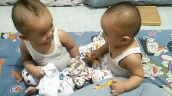 Best Cute Twins Baby Fighting Over &eth;&acute; Funny Cute Video 2019