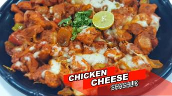 Chicken Shashlik with Cheese Recipe | Chicken Shashlik Pizza topping | My Kitchen My Dish