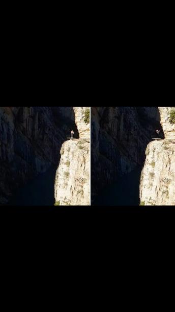 Living life on the edge – adventure junkie backflips on 40 metre high cliff