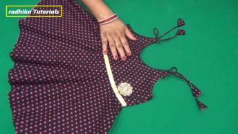 Umbrella baby frock cutting in hindi