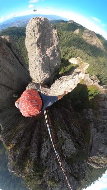Man Walks a Highline Above Mexico