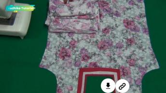 सिंपल  फ्रॉक  सिलना  सीखे आसानी से ! Simple frock stitching in hindi