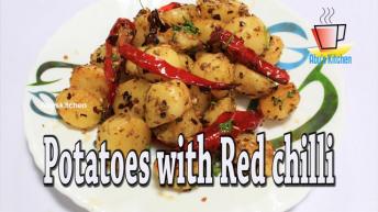 Potatoes with Red chilli | Aby's Kitchen