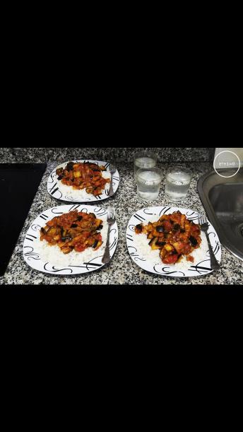 +11 001/004 003/013 001/007 rice with aubergine curry · dialectical veganism of autumn +11ME 003