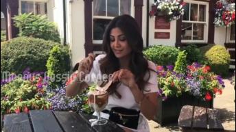 Shilpa Shetty Sunday Binge in London | Banoffee Pie Sundae Dessert | Meenu's Gossip Corner