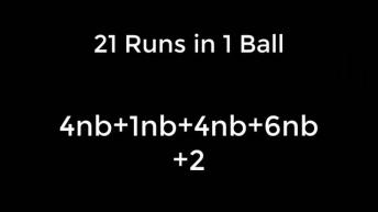 21 Runs Off 1 Ball Worst Bowling Of Century