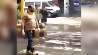 பாதியில் நின்றதால் ஆத்திரம்... கோபத்தில் ஜீப்பை எரித்த நபர்