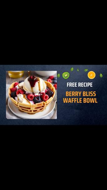 Free Berry Bliss Waffle Bowl Recipe 🍓🧇