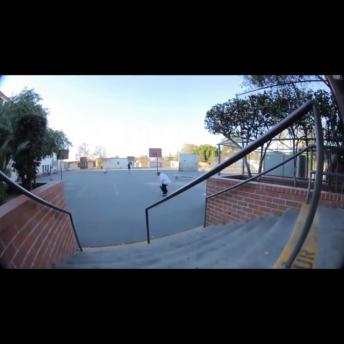 Insane skateboard stunt!