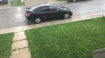 CRAZY GOLFBALL SIZED HAIL STORM