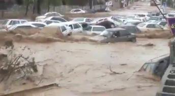 Cars Swept Away By Flash Floods  Incredible Moments Caught On Tape
