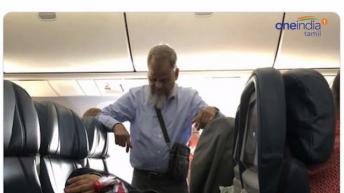 மனைவி தூங்குவதற்காக 6 மணி நேரம் விமானத்தில் நின்று கொண்டே பயணித்த கணவர்!