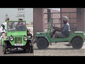 60 हज़ार में जुगाड़ से बनाई  गई  छोटी सी जीप ,आराम से बैठ सकते हैं 4 लोग
