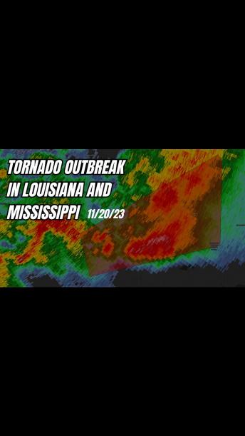 Tornado outbreak and damaging winds in Louisiana and Mississippi!